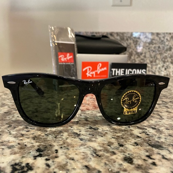 Ray Ban 2140 Wayfarer 901 Black 54mm - Picture 2 of 11